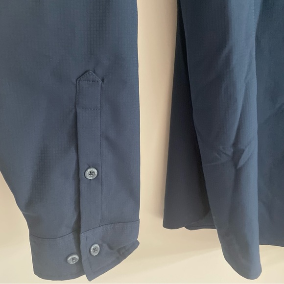 NEW COLUMBIA PFG UPF CRYSTAL SPRINGS LONG SLEEVE BUTTON FRONT FISHING SHIRT BLUE - Picture 4 of 11